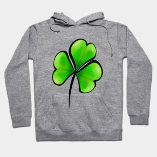 Lucky Clover Leaf Shamrock Hoodie